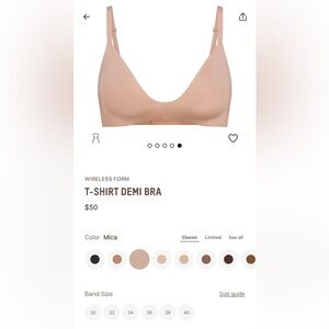 SKIMS Wireless T-Shirt Demi Bra